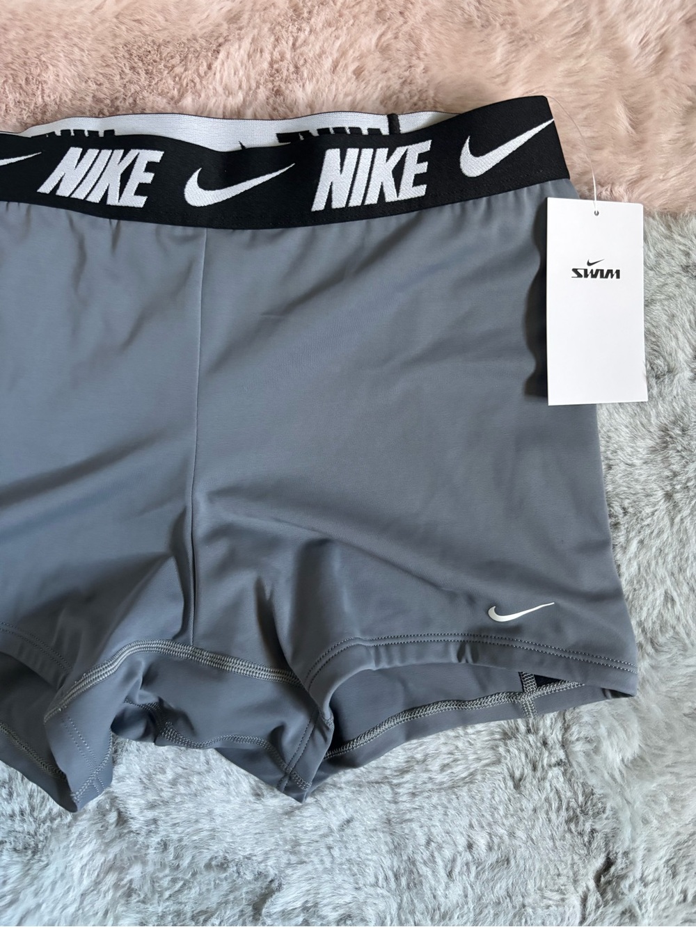 Nike swim gray shorts
